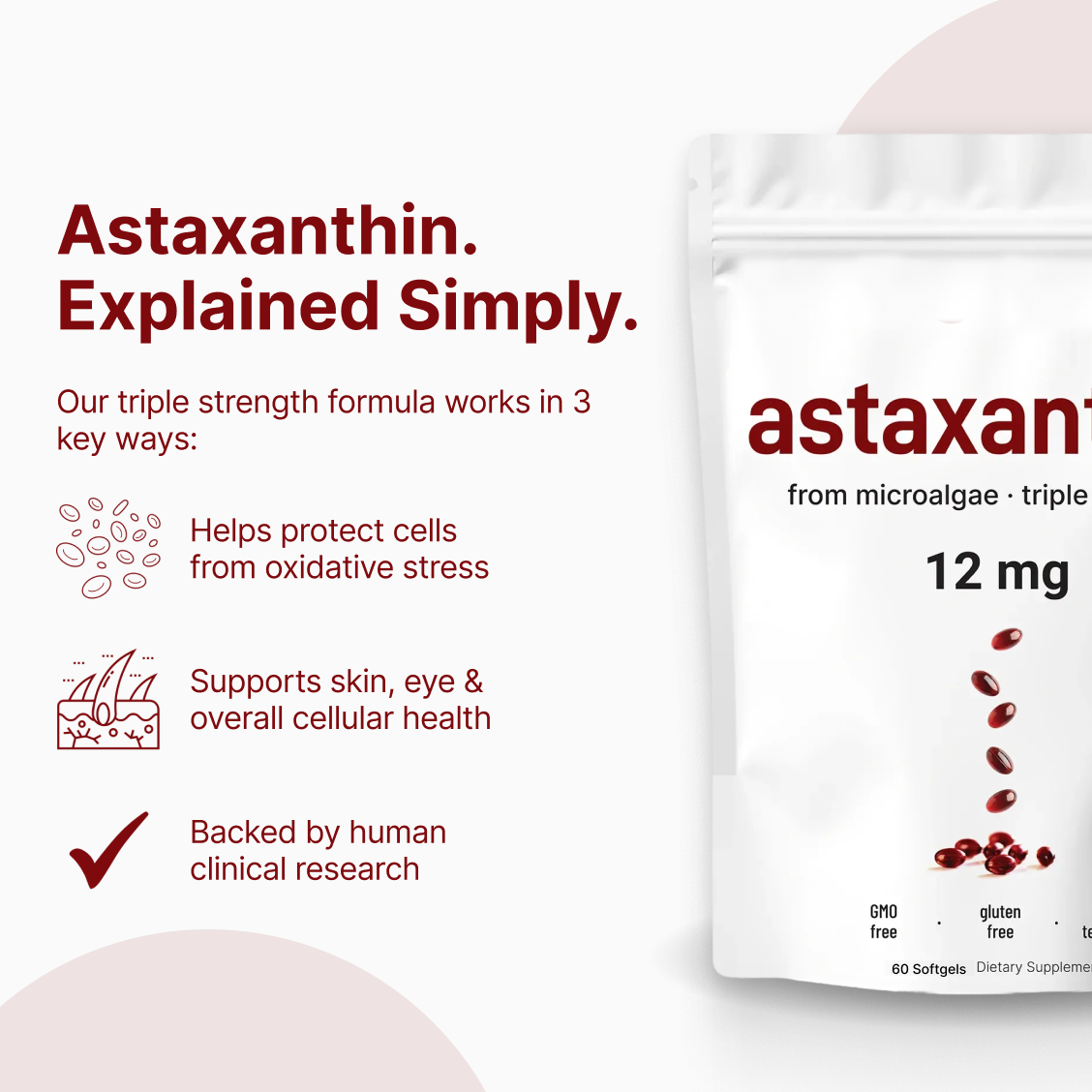 Astaxanthin Softgels - Eye & Joint Support